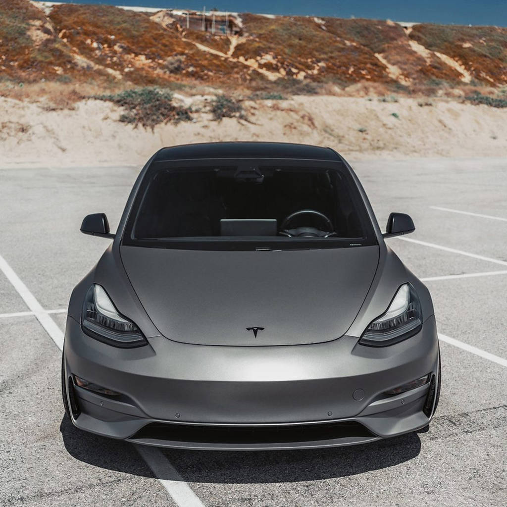 UNPLUGGED PERFORMANCE UP-M3-302-11.1 Ascension Front Fascia System, No Sensor Holes, Unpainted Urethane for TESLA Model 3 Photo-14 