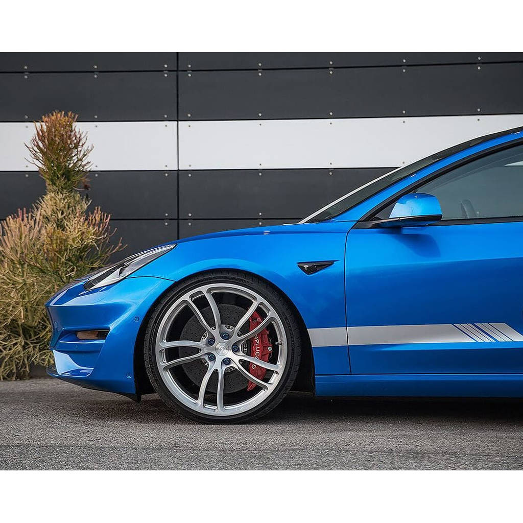 UNPLUGGED PERFORMANCE UP-M3-302-11.1 Ascension Front Fascia System, No Sensor Holes, Unpainted Urethane for TESLA Model 3 Photo-19 