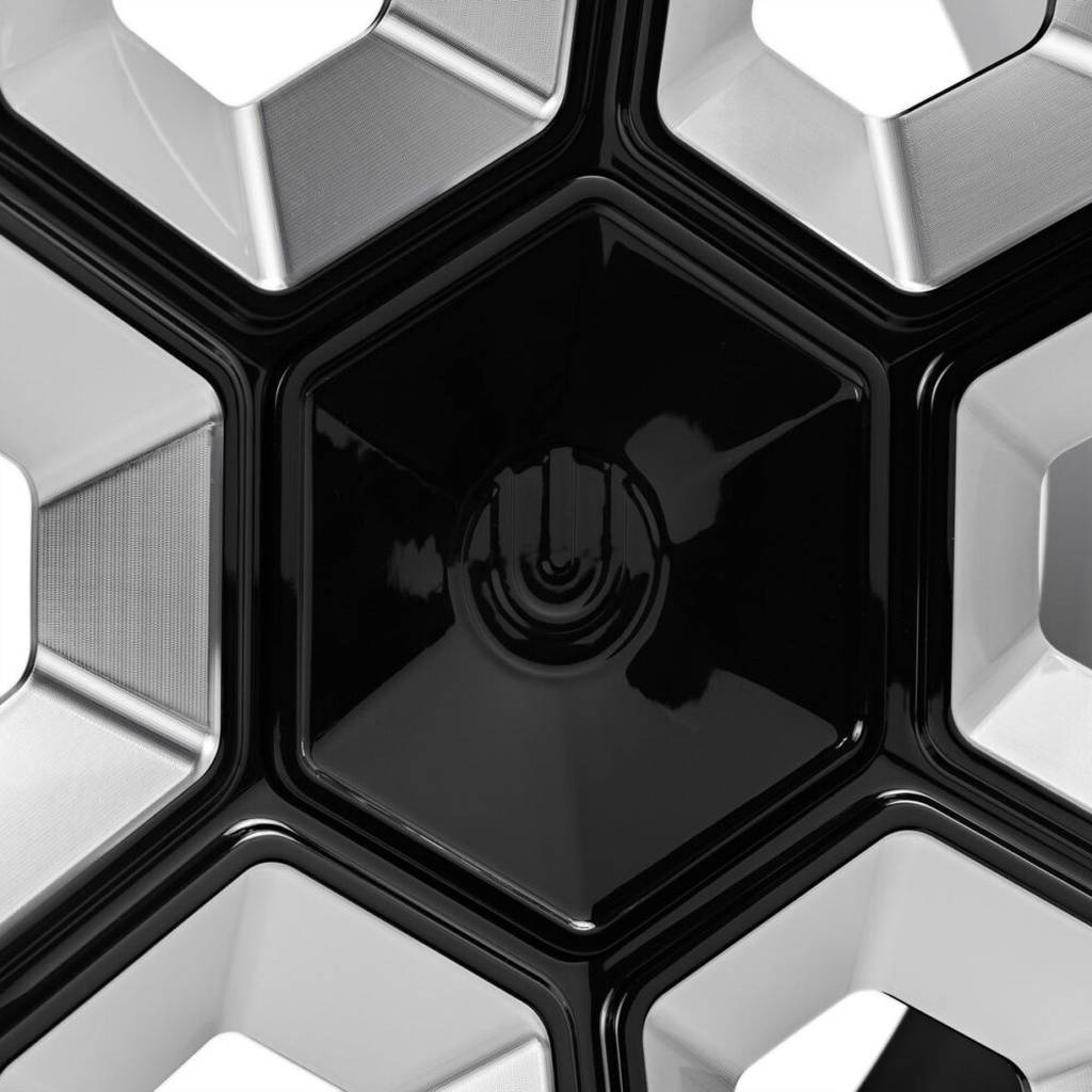UNPLUGGED PERFORMANCE UP-CYBRHEX-DBL-002 Single Wheel UP CYBRHEX 21x9.5+35 - 5x114.3 / 5x120, Double Drilled, Satin Black for TESLA Cybertruck / Model Y Photo-9 
