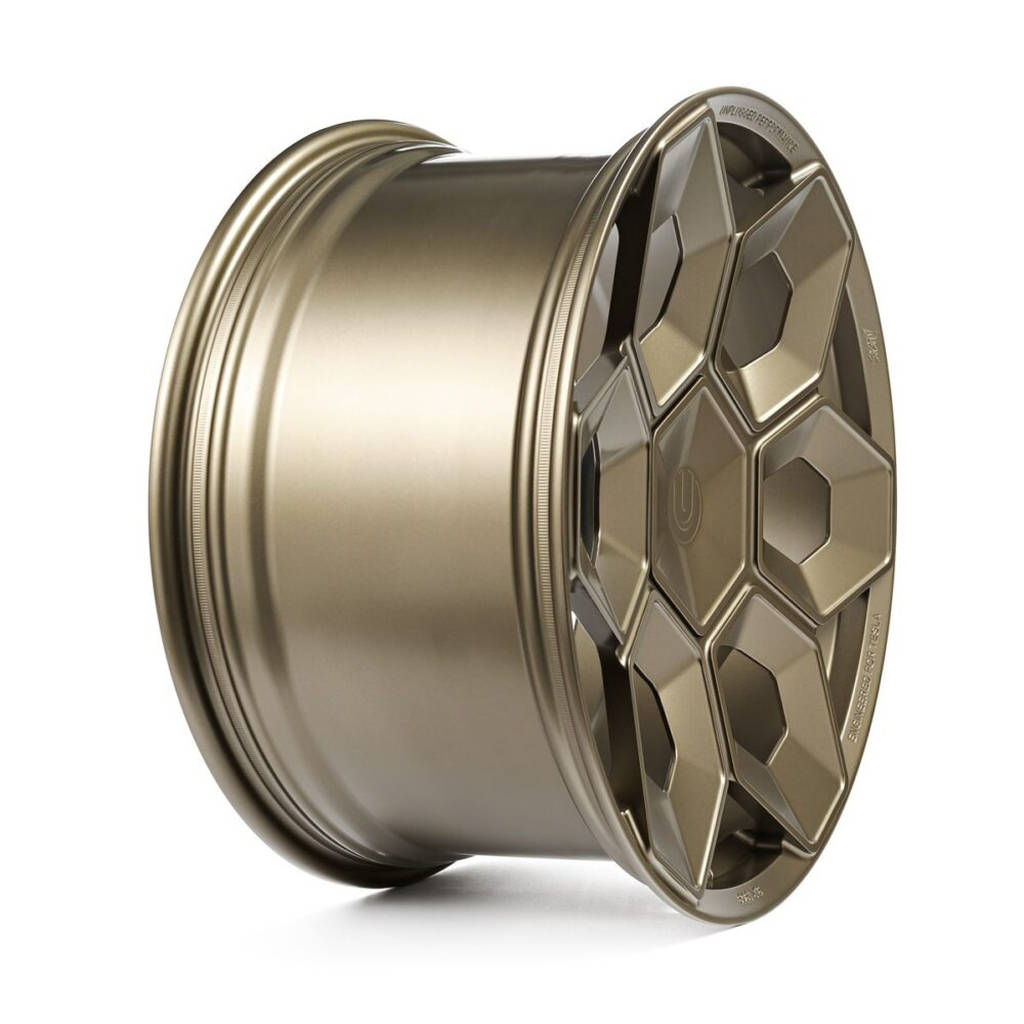 UNPLUGGED PERFORMANCE UP-CYBRHEX-DBL-005 Single Wheel UP CYBRHEX 21x10.5+35 - 5x114.3 / 5x120, Double Drilled, Satin Titanium for TESLA Cybertruck / Model Y Photo-18 