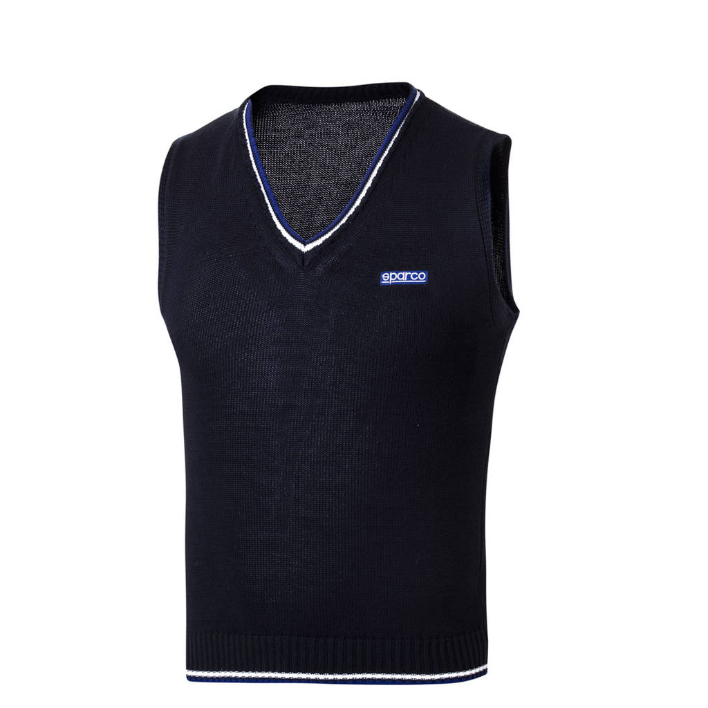 SPARCO 013052BM0XS Knitted cotton vest navy blue XS Photo-0 