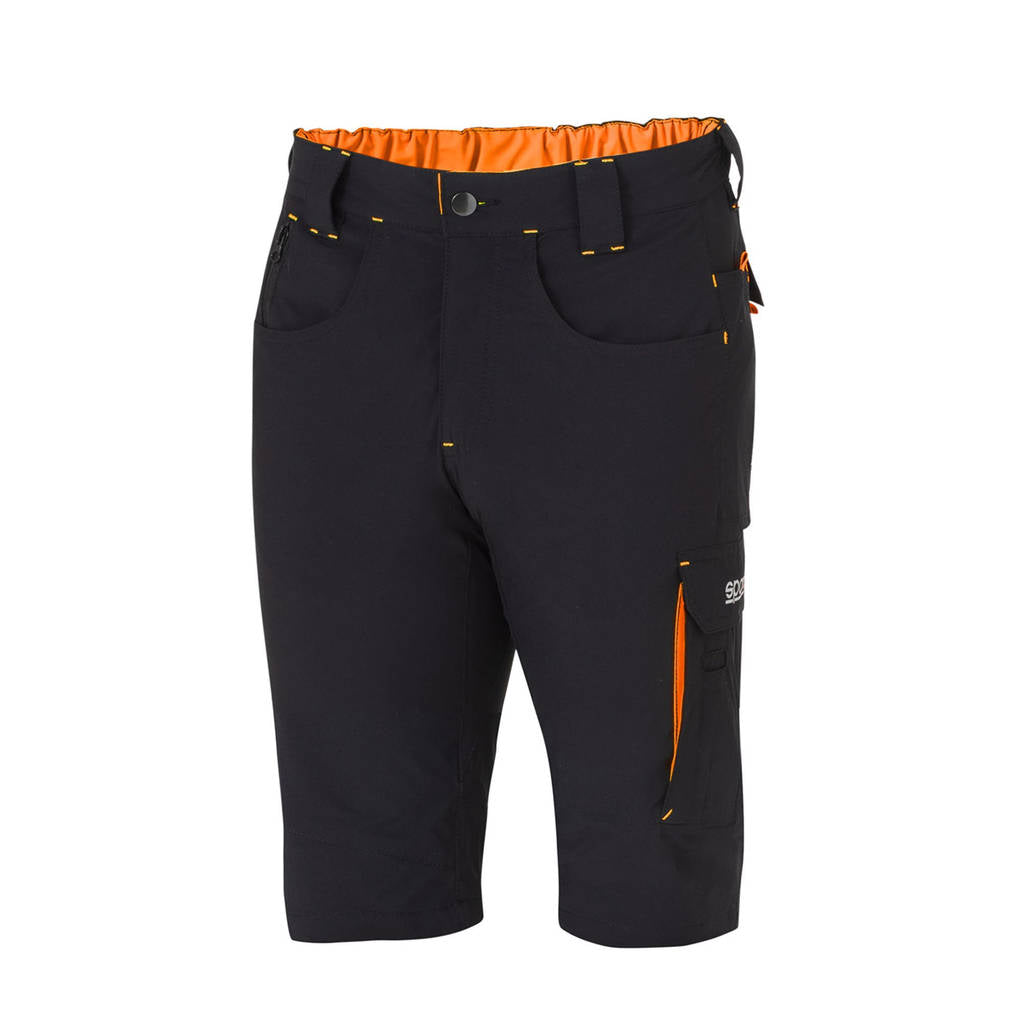 SPARCO 02428NRAF1S Mechanic's tech light shorts TW black/orange S Photo-0 