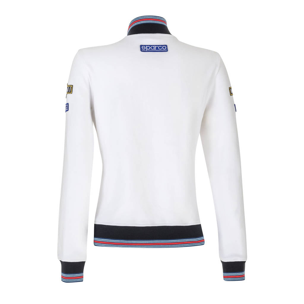 SPARCO 013033MRBI1S Full zip sweatshirt MARTINI RACING LADY white S Photo-1 