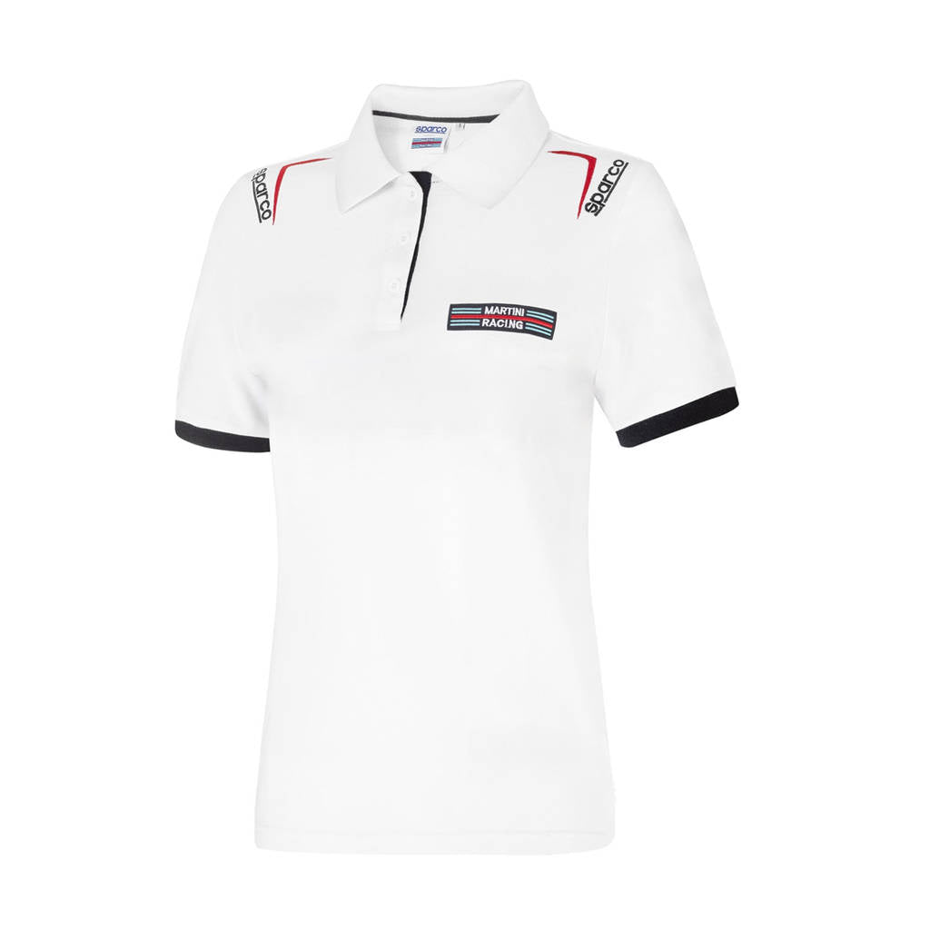 SPARCO 013035MRBI1S Polo embroideries MARTINI RACING LADY white S Photo-0 