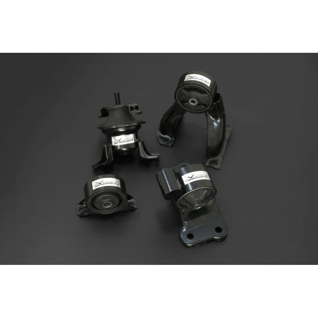 HARDRACE Q1308 Engine mount set - 4PCS/SET for MITSUBISHI LANCER '01-07 MT 2.0DOHC/2.4 Photo-0 