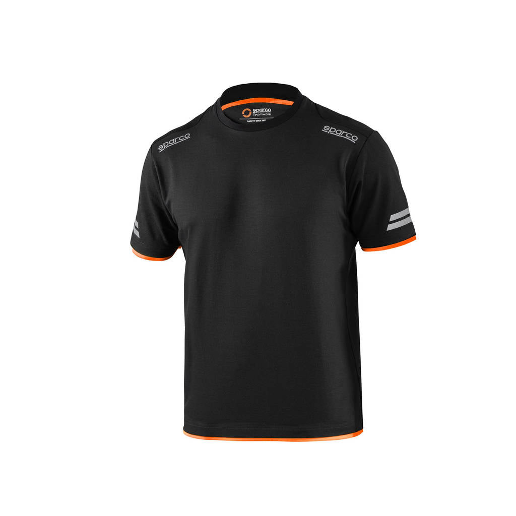 SPARCO 02416NRAF1S Mechanic's tech T-shirt TW black/orange S Photo-0 
