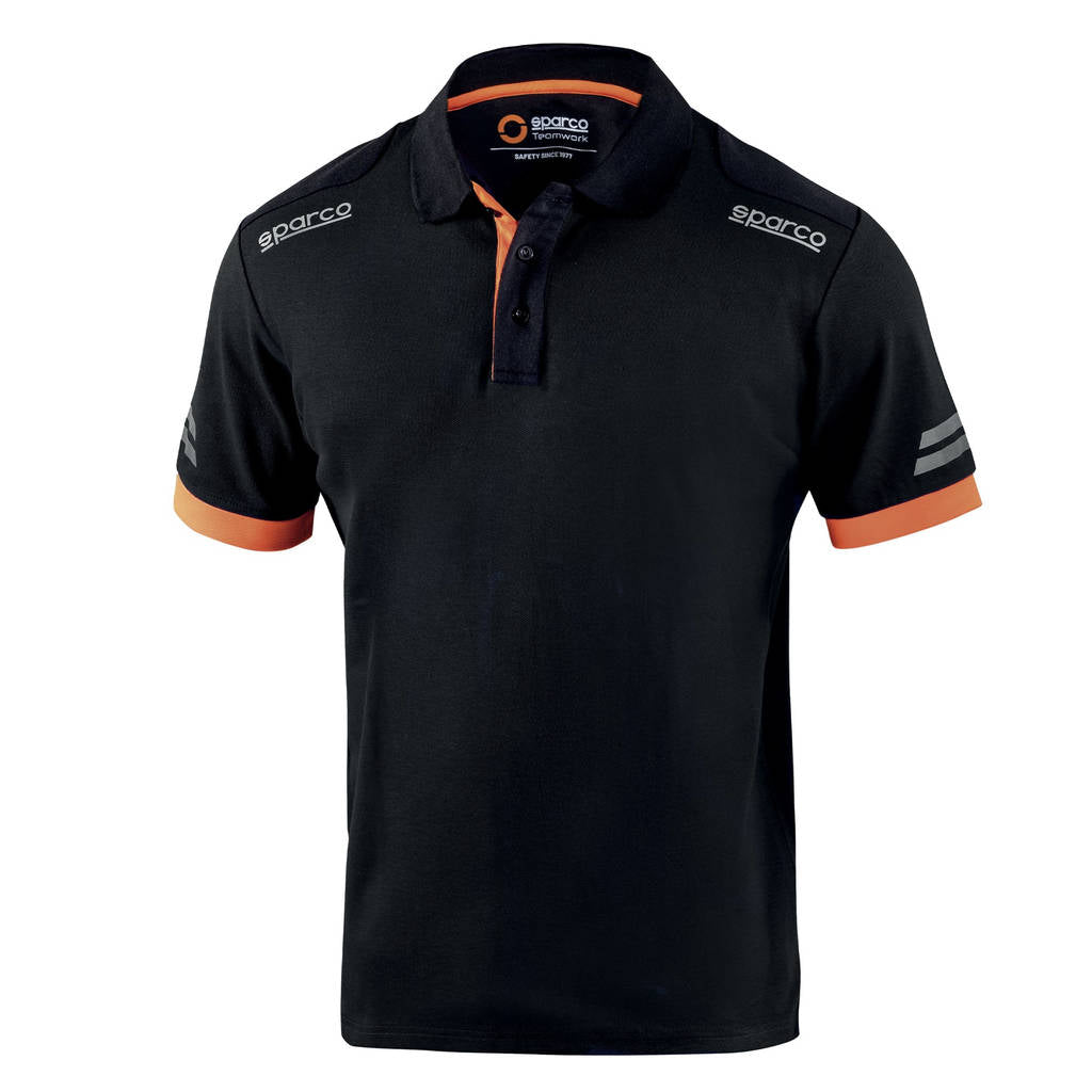 SPARCO 02415NRAF2M Mechanic's tech Polo TW black/orange M Photo-0 