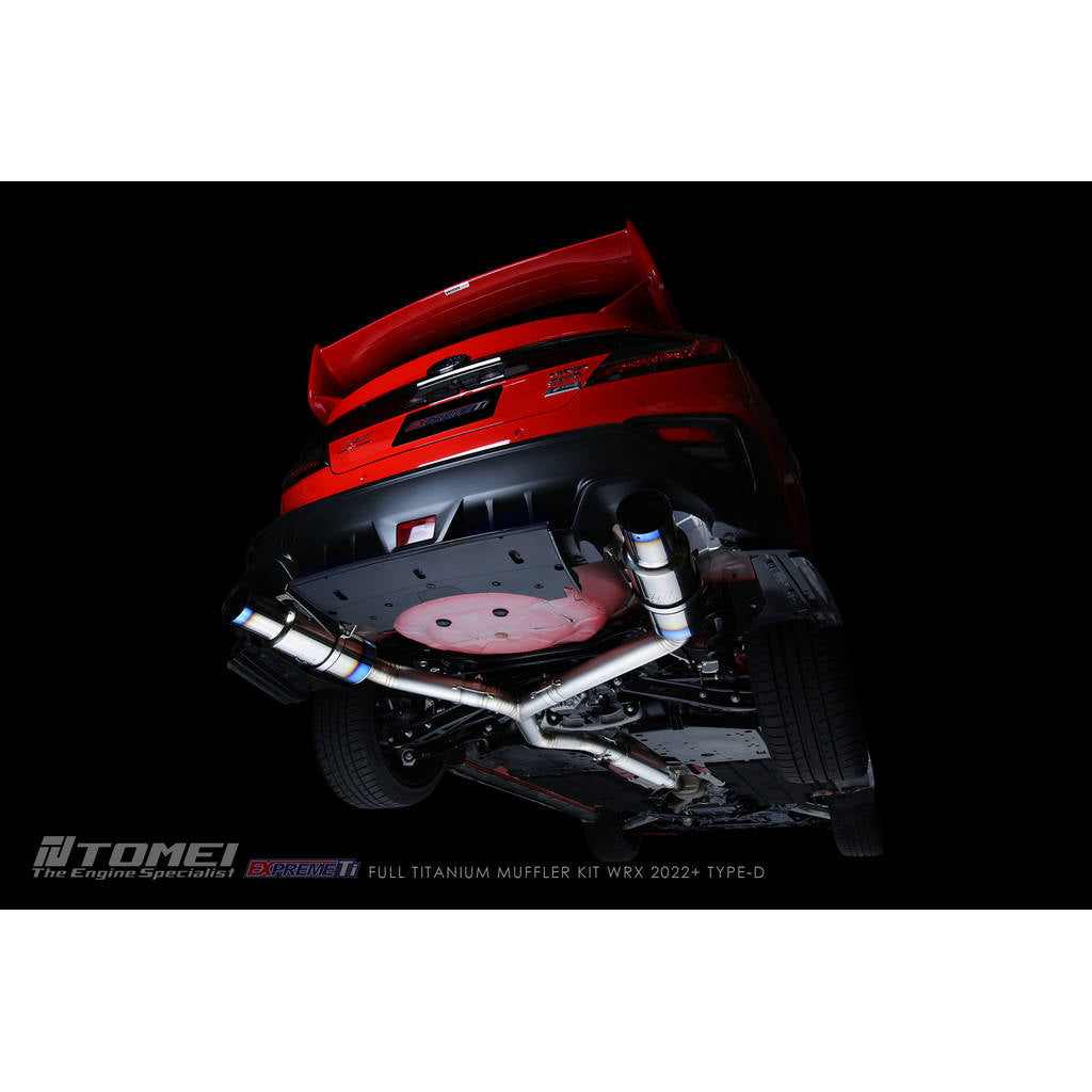 TOMEI TB6090-SB06B Full Titanium Muffler Kit EXPREME TI TYPE-D for SUBARU WRX 2022+ Photo-0 