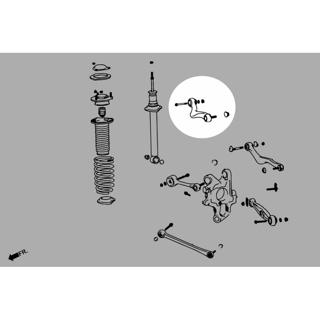 HARDRACE 7673 Rear Upper Camber Kit (Pillow Ball) 2PCS / SET for LEXUS LS460 / 600H '07-17 Photo-6 