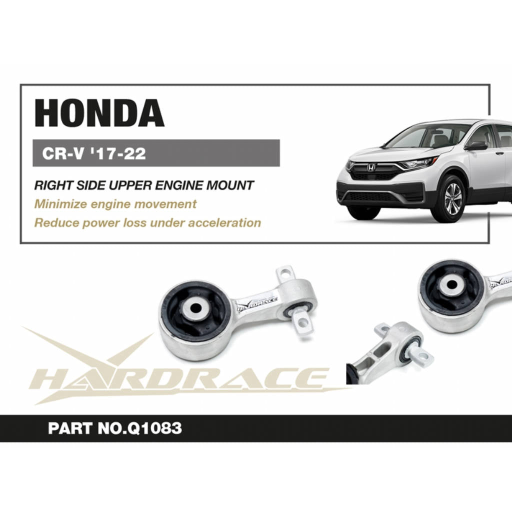 HARDRACE Q1083 Engine Mount, RH-Upper SIDE - 1PCS / SET for HONDA CR-V 1.5T / 2.4 CVT '07-11' / '12-16 / '17-22 Photo-1 