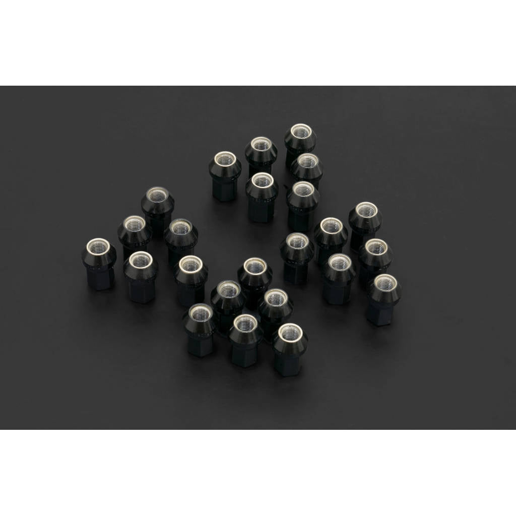 HARDRACE Q1222 Wheel lug nuts - HEX 17, M12 x 1.5, LENGTH: 35MM CLOSE-END TYPE, 60° CONICAL SEAT 24PCS / SET Photo-0 
