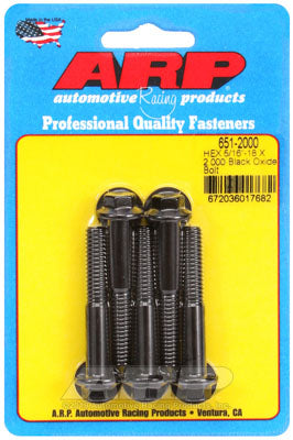 ARP 651-2000 SAE Bolt Kit 5/16-18 X 2.000 hex black oxide bolts Photo-0 