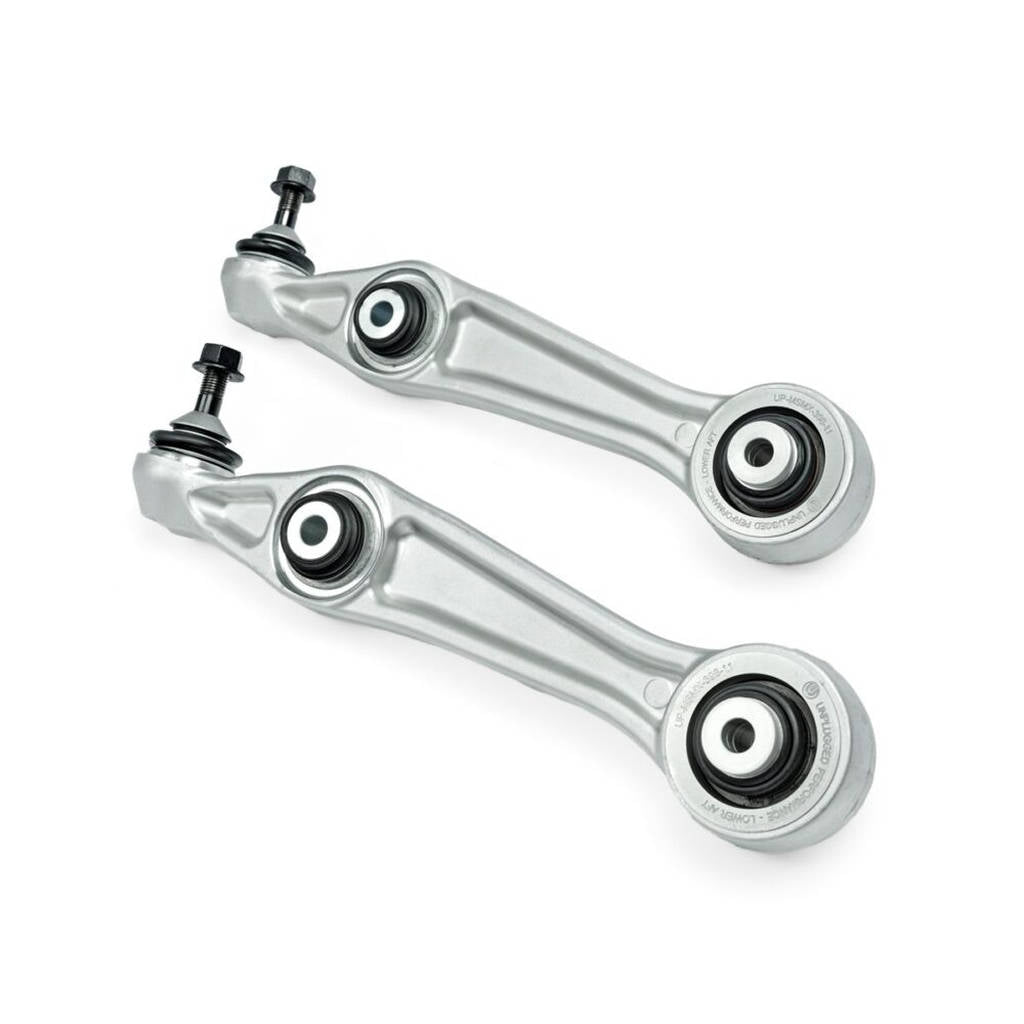 UNPLUGGED PERFORMANCE UP-MSMX-386-1.1 Front lower aft link control arms with spherical bushings left/right for TESLA Model S Plaid 2021+ Photo-3 