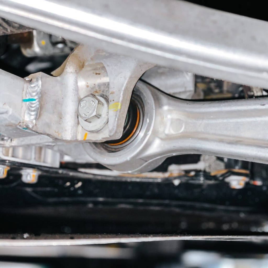 UNPLUGGED PERFORMANCE UP-MSMX-386-1.1 Front lower aft link control arms with spherical bushings left/right for TESLA Model S Plaid 2021+ Photo-10 