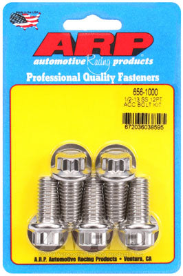 ARP 656-1000 SAE Bolt Kit 1/2-13 x 1.000 12pt SS bolts Photo-0 