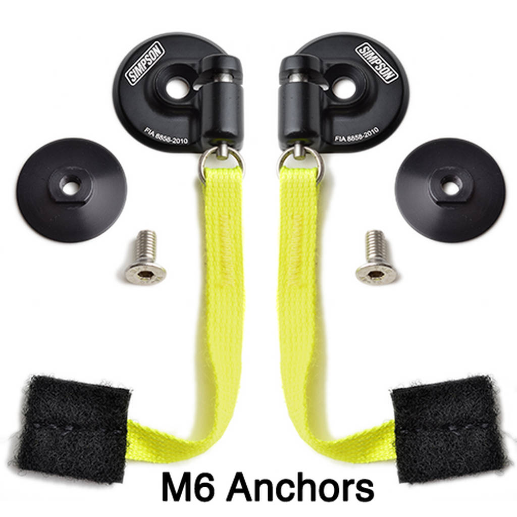 Simpson HS.MED.11.M61.FIA Neck Restraint Hybrid Sport MEDIUM Adjustable sliding tether w/ M61 quick release helmet anchors Photo-2 