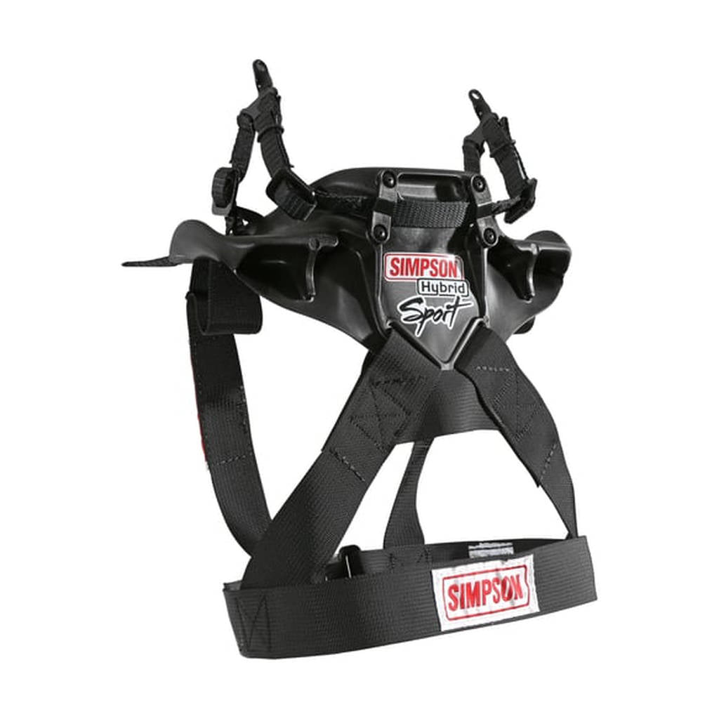 Simpson HS.XLG.11.M61.FIA Neck Restraint Hybrid Sport X-LARGE Adjustable sliding tether w/ M61 quick release helmet anchors Photo-0 