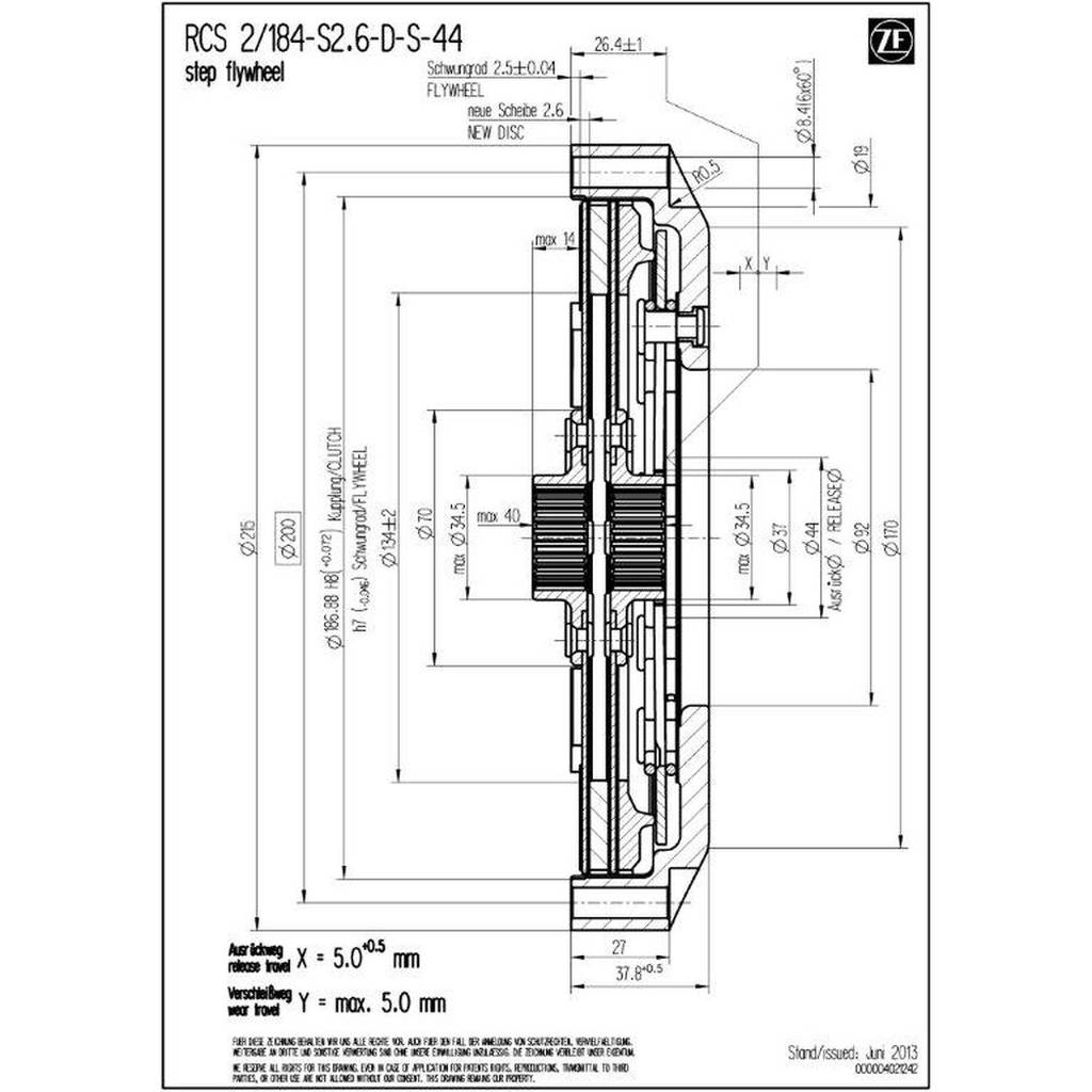 SACHS PERFORMANCE 003072000487 Clutch Housing RCS 184 Photo-1 