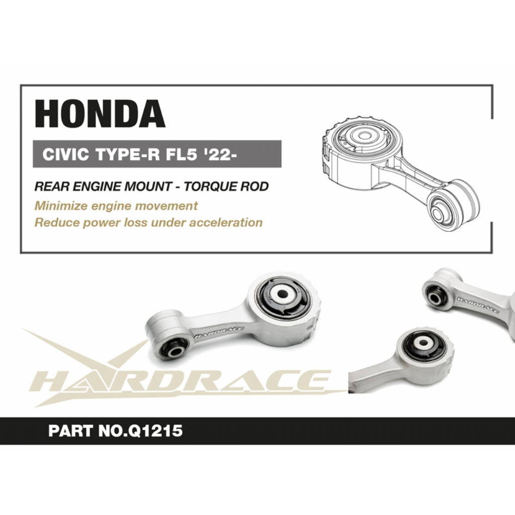HARDRACE Q1215 Rear Engine Torque Rod for HONDA Civic TYPE-R (FL5) 2022- Photo-1 