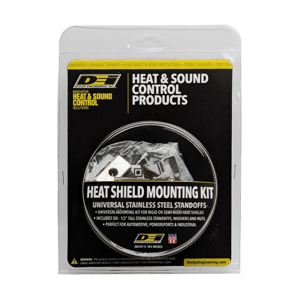 Design Engineering (DEI) 10222 Heat shield mounting kit Stainless steel Universal Photo-1 