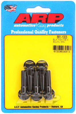 ARP 661-1003 Metric Thread Bolt Kit M8 x 1.25 x 30mm hex black oxide bolts Photo-0 