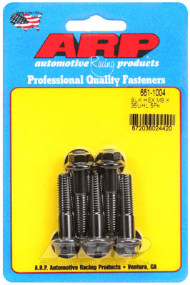 ARP 661-1004 Metric Thread Bolt Kit M8 x 1.25 x 35mm hex black oxide bolts Photo-0 