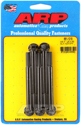 ARP 661-1018 Metric Thread Bolt Kit M8 x 1.25 x 85mm hex black oxide bolts Photo-0 