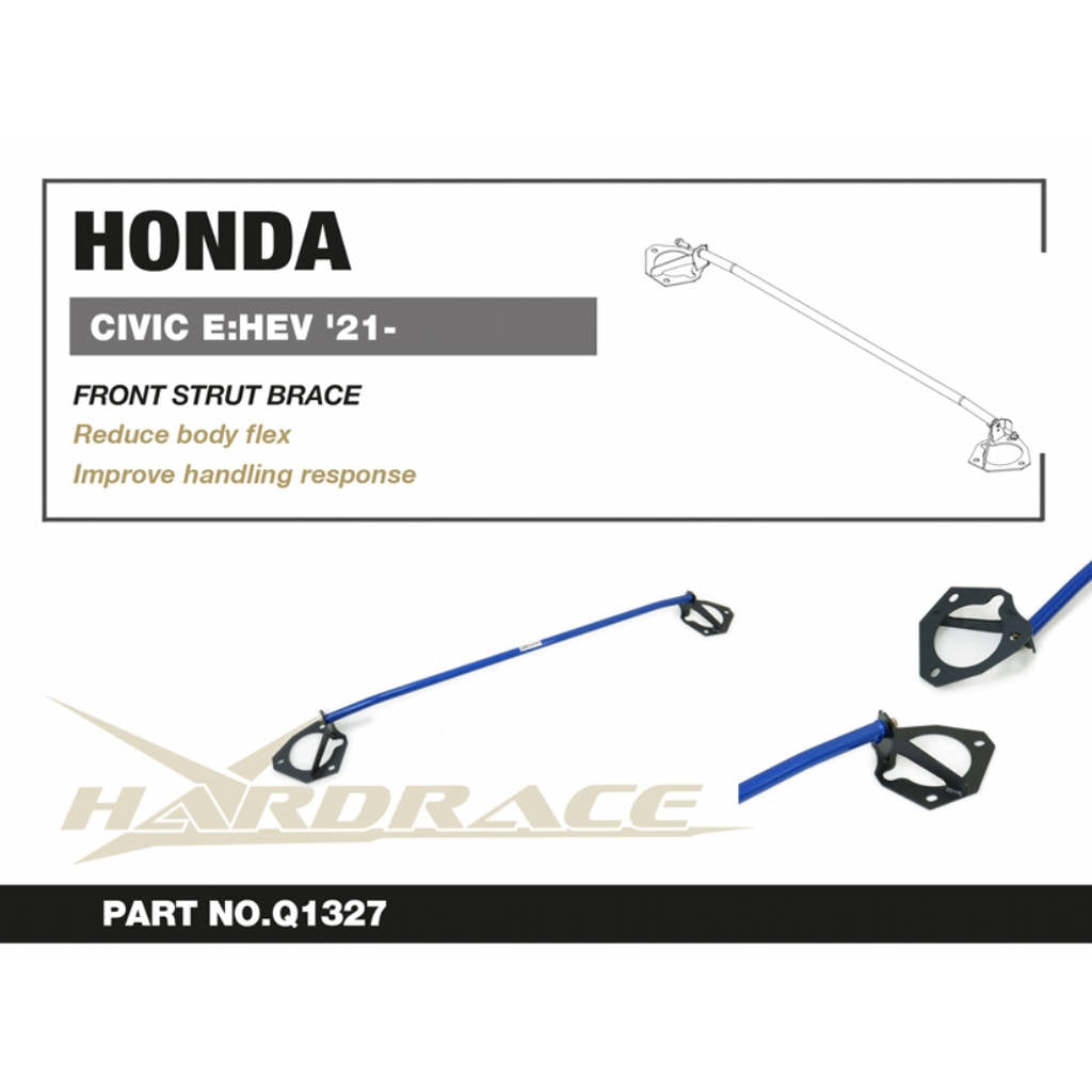 HARDRACE Q1327 Front strut tower brace - 1 Pcs/Set for HONDA Civic 2022+ Photo-2 