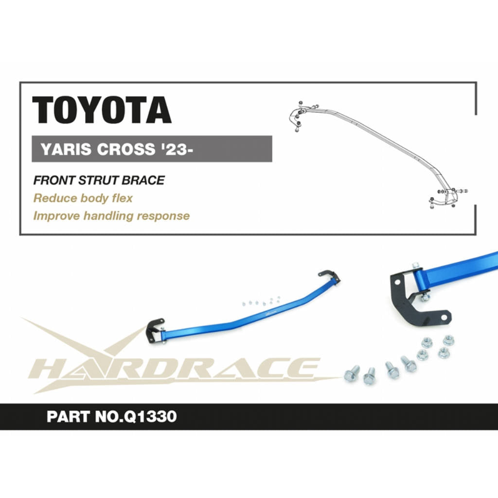 HARDRACE Q1330 Front strut brace - 1 Pcs/Set for TOYOTA Yaris Cross (AC200) 2023+ Photo-2 