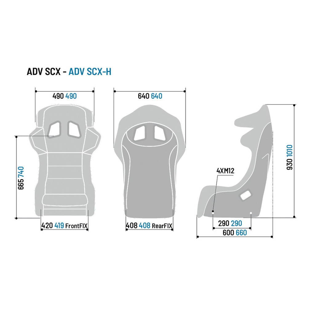 SPARCO 00805ZNR Seat (FIA) ADV-SCX H CARBON (9,3kg, high), carbon, black Photo-2 