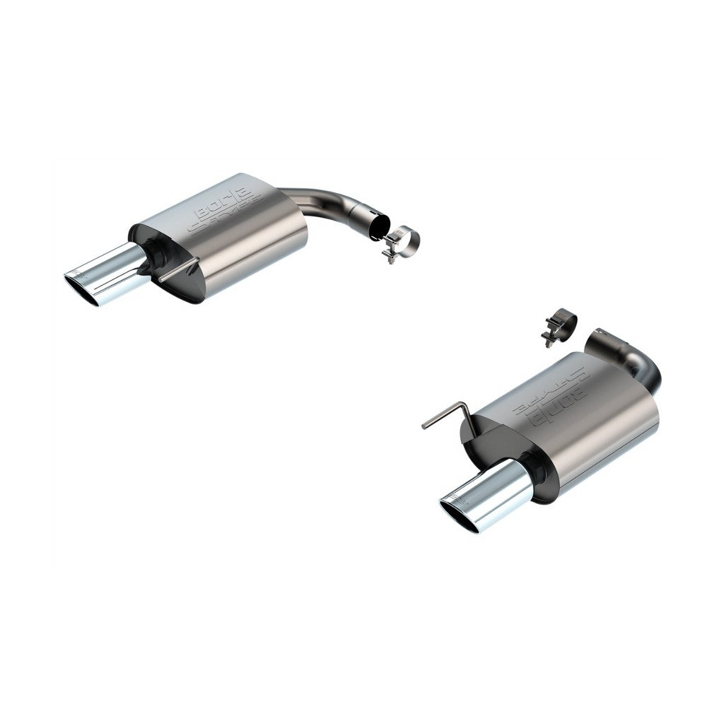 BORLA 11983 Exhaust system Axle-Back S-type 2.5" S RD RL AC SR Tip 4" RD X 9.75" (Non-active exhaust) for FORD Mustang GT 5.0L V8 2024 Photo-0 