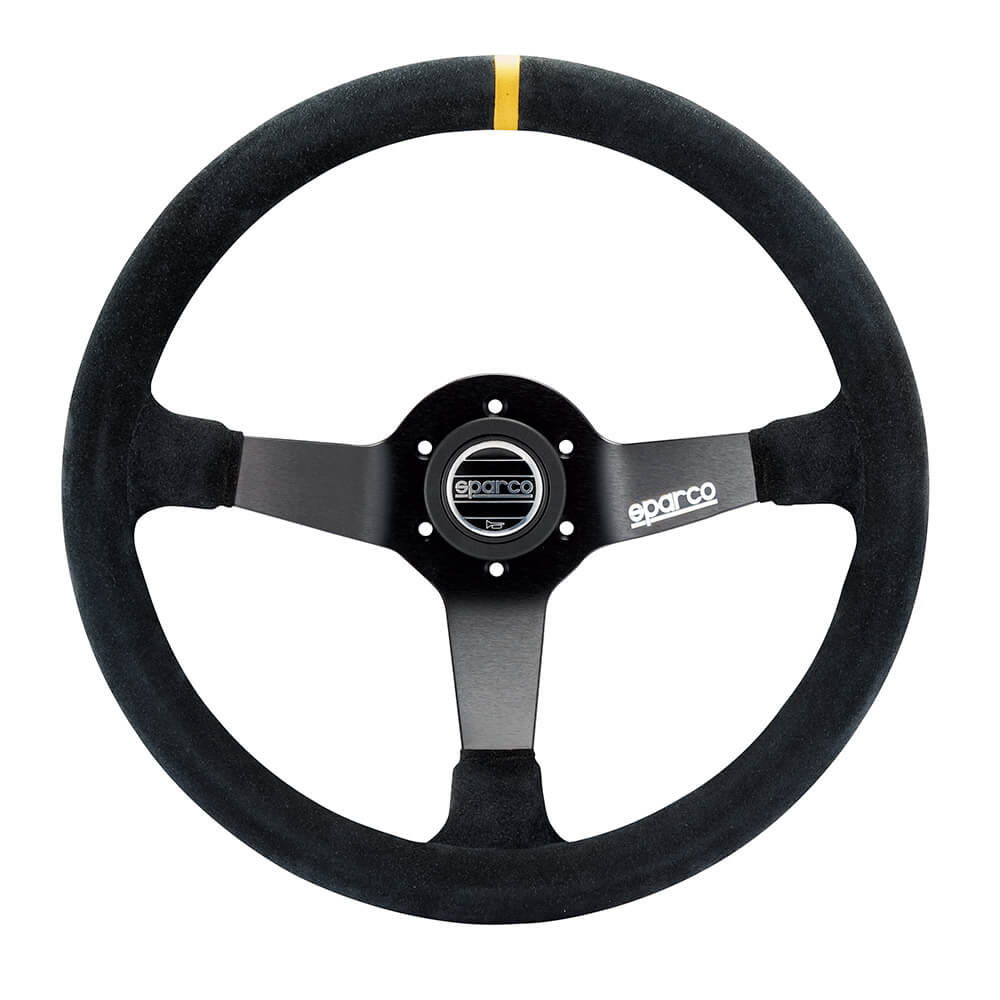 SPARCO 015R325CSN Steering wheel R325, suede, black, diam.350mm, reach 95mm Photo-0 