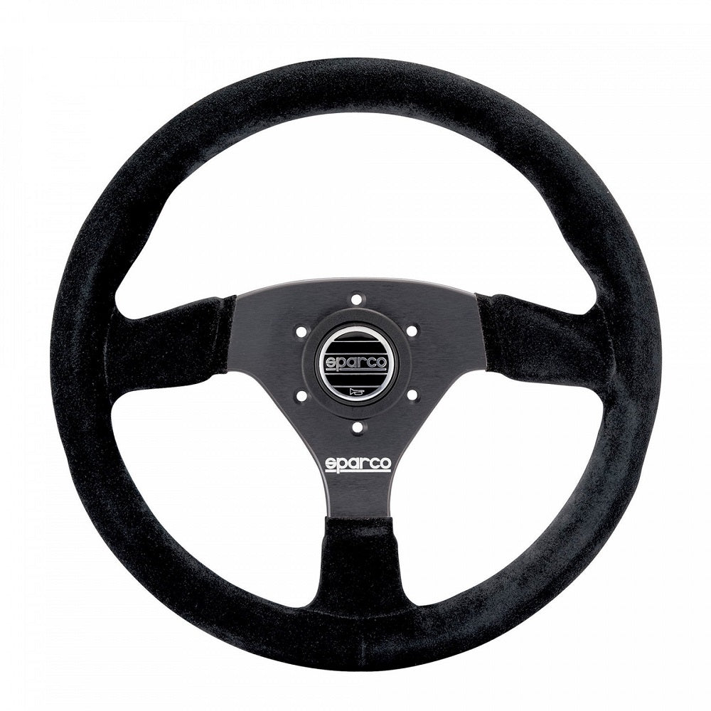 SPARCO 015R383PSN Steering wheel R383, suede, black, diam.330mm, reach 39mm Photo-0 