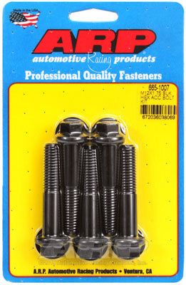 ARP 665-1007 Metric Thread Bolt Kit M12 x 1.75 x 60 hex black oxide bolts Photo-0 