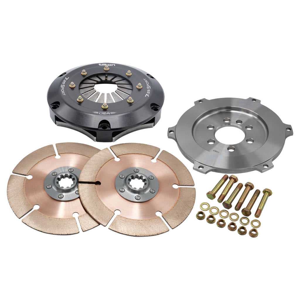 TILTON 56-2106 Clutch-flywheel assemblies, Sport 2D 7.25" for SBC, Coarse SPL Photo-0 