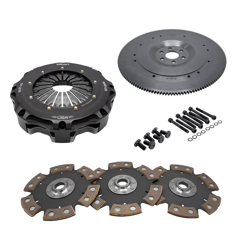 TILTON 58-3301 3-Disc Cerametallic Clutch kit OT-215 for FORD MOD (8-Bolt), 8.5", 26-SPL Photo-0 