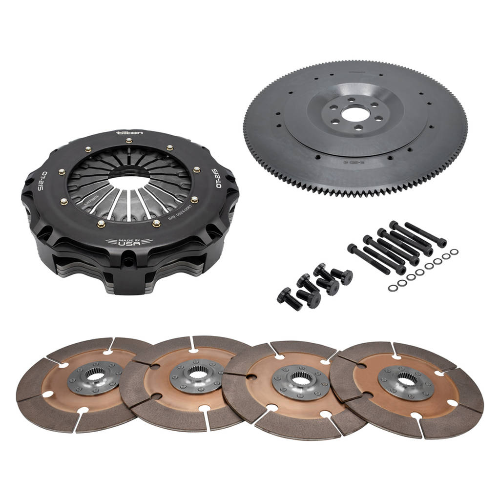 TILTON 58-4404 4-Disc MetalIic Clutch kit OT-215 for CHEVY LS (6-Bolt), 8.5" , 26-SPL Photo-0 