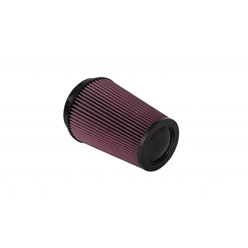 K&N RP-2815 Universal Air Filter (Carbon fiber top) 5"FLG, 6-1/2"B, 5"T, 8-13/16"H Photo-0 