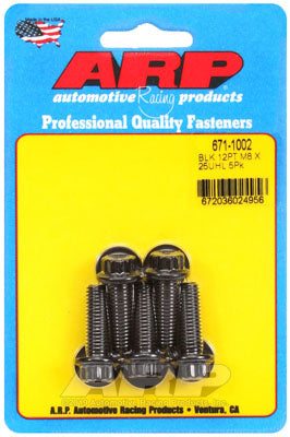 ARP 671-1002 Metric Thread Bolt Kit M8 x 1.25 x 25mm 12pt black oxide Photo-0 