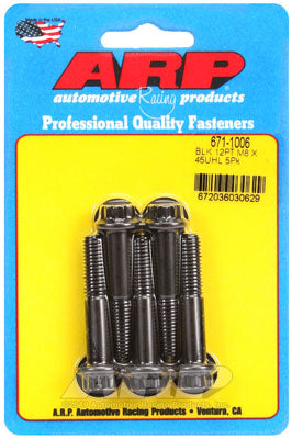 ARP 671-1006 Metric Thread Bolt Kit M8 x 1.25 x 45mm 12pt black oxide bolts Photo-0 