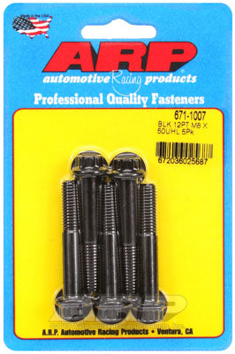 ARP 671-1007 Metric Thread Bolt Kit M8 x 1.25 x 50mm 12pt black oxide bolts Photo-0 