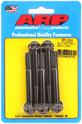 ARP 671-1010 Metric Thread Bolt Kit M8 x 1.25 x 65mm 12pt black oxide bolts Photo-0 