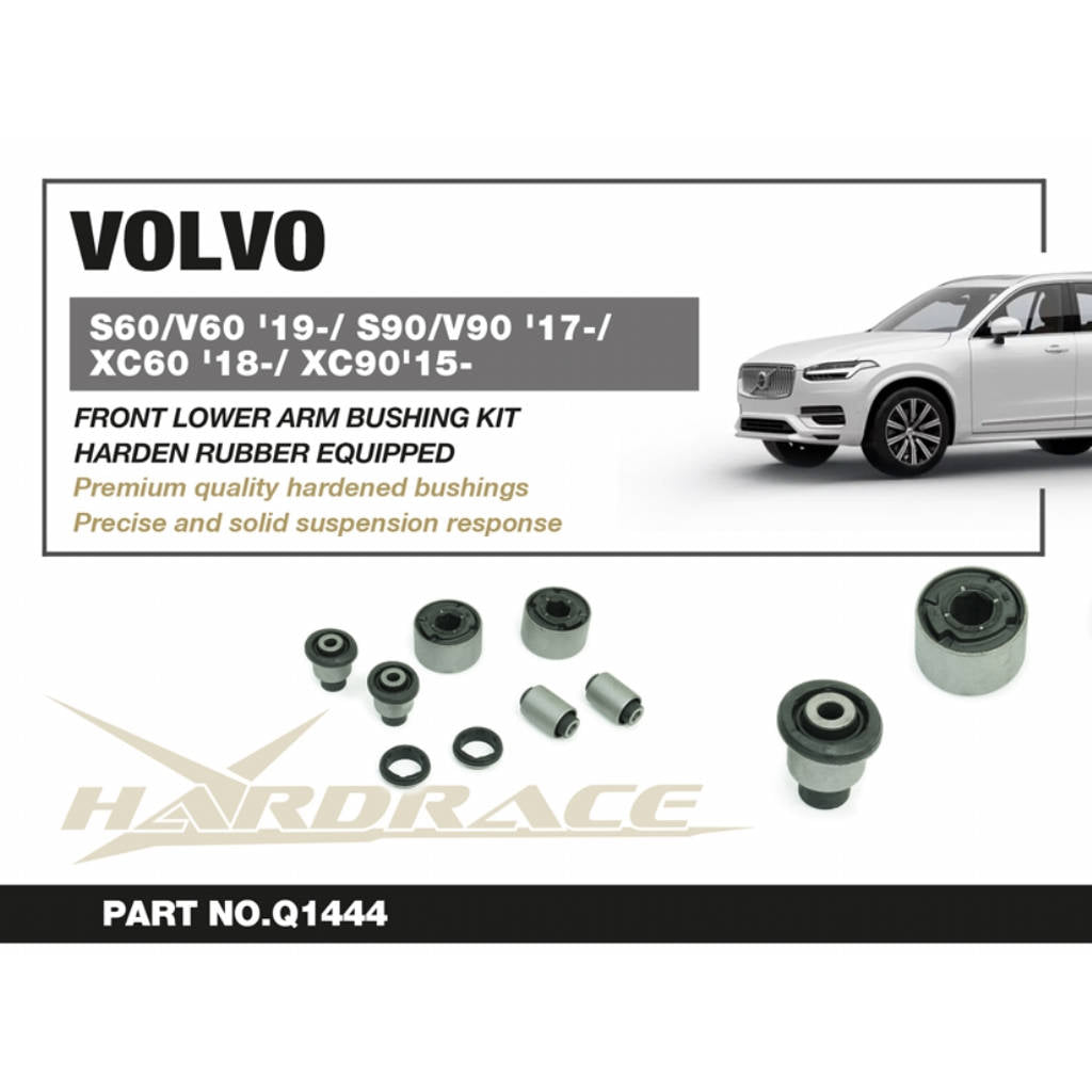 HARDRACE Q1444 Front lower arm bushing kit 8pcs/set for VOLVO S60 / V60 2019+ / S90 / V90 2017+ / XC60 2018+ / XC90 2015+ Photo-1 