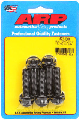 ARP 672-1004 Metric Thread Bolt Kit M10 x 1.50 x 35 12pt black oxide bolts Photo-0 