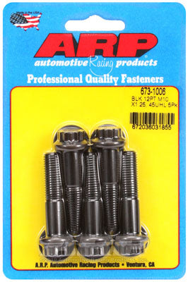 ARP 673-1006 Metric Thread Bolt Kit M10 x 1.25 x 45 12pt black oxide bolts Photo-0 