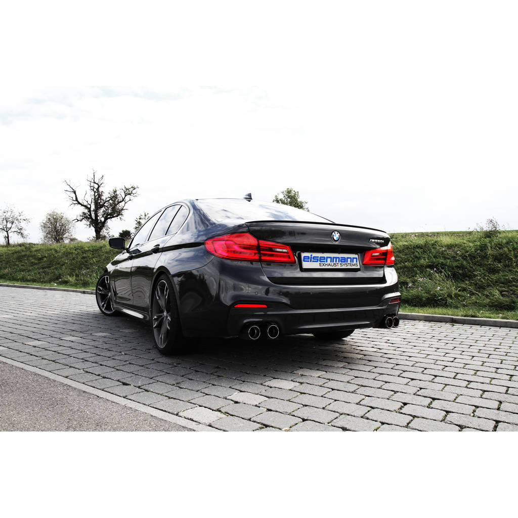 EISENMANN B5459.00904.CS Rear Muffler Sport 4 x 90 mm Carbon for BMW 5 (G30) M550i xDrive Sedan Photo-0 