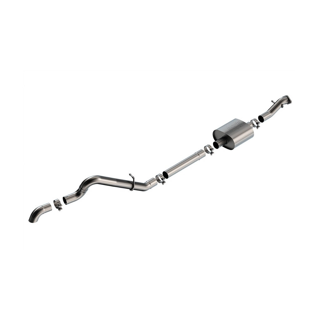 BORLA 140897 Cat-Back Exhaust System 2.75", Touring (2.75" Turn Down Tips) for FORD Bronco 2.3L 2021-2023 Photo-0 