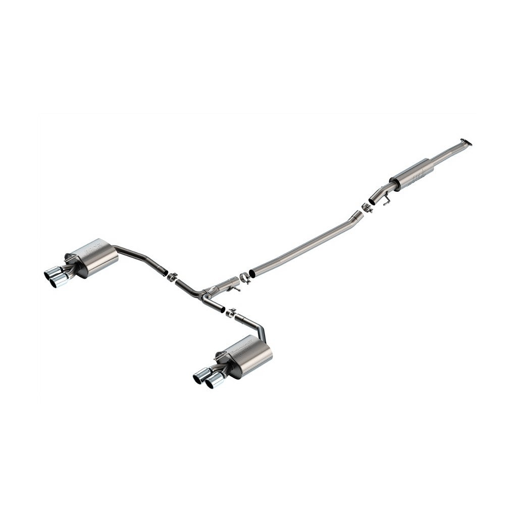 BORLA 140905 Cat-Back Exhaust System 2.00", 2.75", S-Type (3.5" RD X 6.0" Black Chrome Tips) for HYUNDAI N Line 2.5L i4 2021-2023 Photo-0 