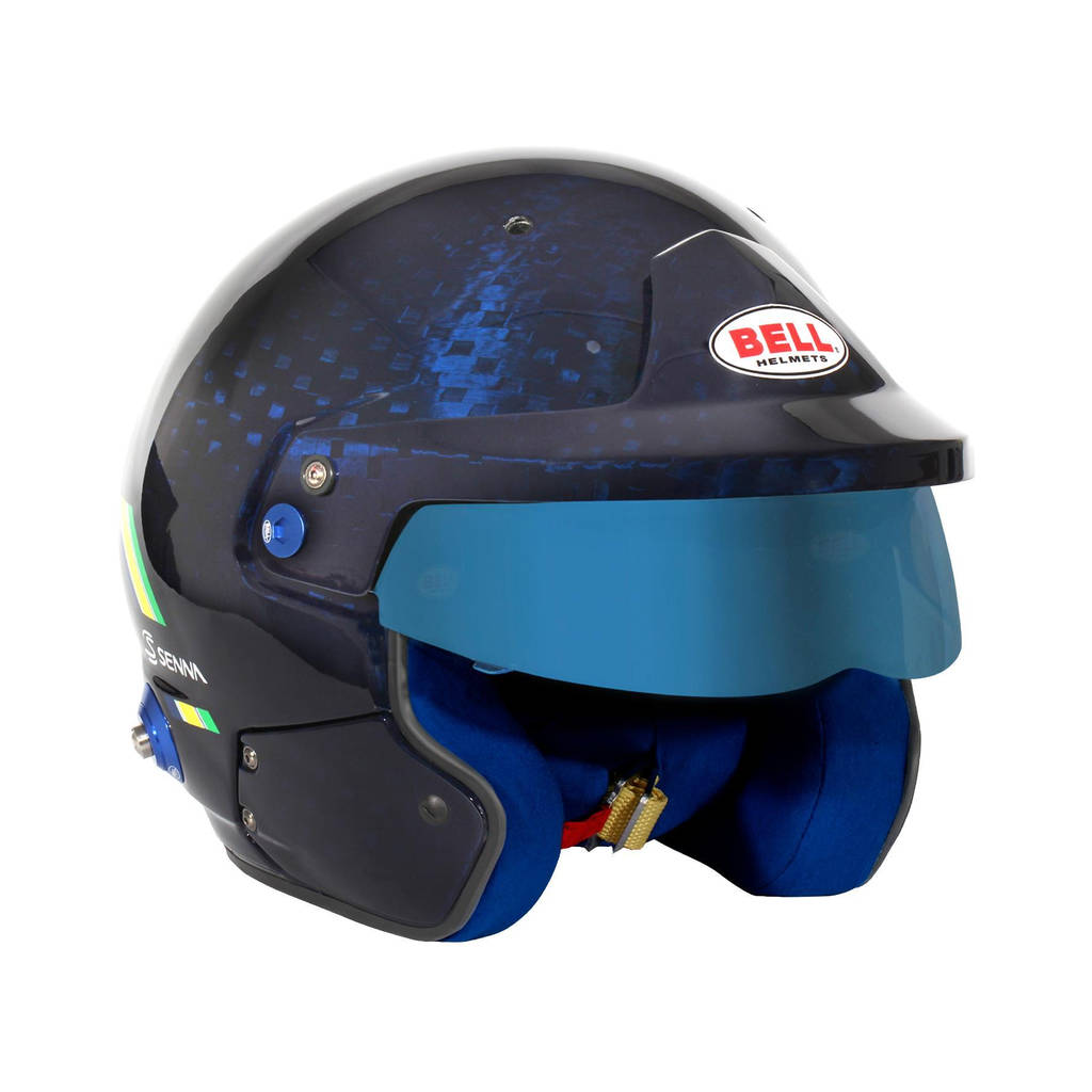 BELL 1245268 Open-Face Helmet MAG-10 Carbon Ayrton Senna HANS, FIA 8859-2024 / SA2020, Size 59 (7 3/8) Photo-6 