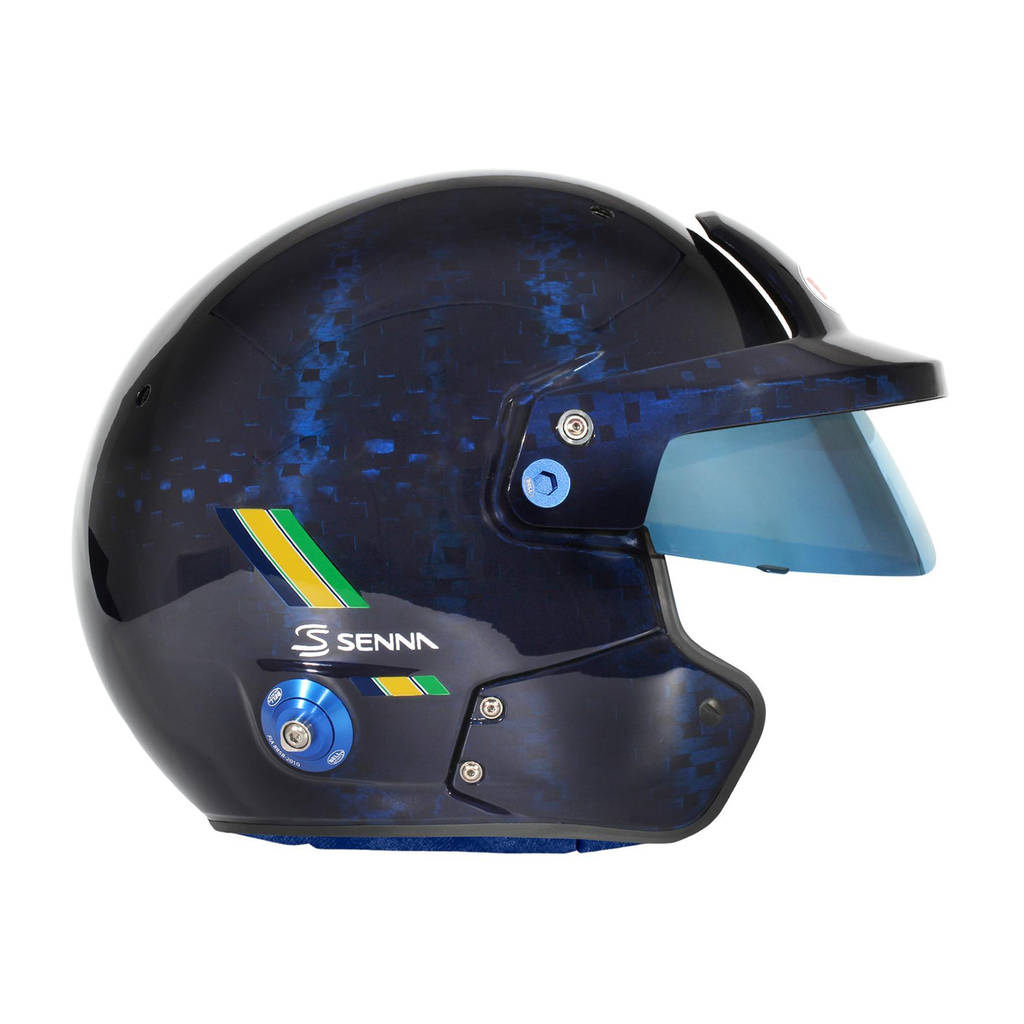 BELL 1245272 Open-Face Helmet MAG-10 Carbon Ayrton Senna HANS, FIA 8859-2024 / SA2020, Size 61+ (7 5/8+) Photo-3 